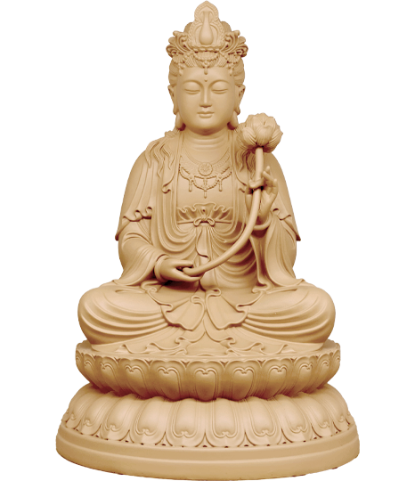 大勢至菩薩立體坐像18公分6吋